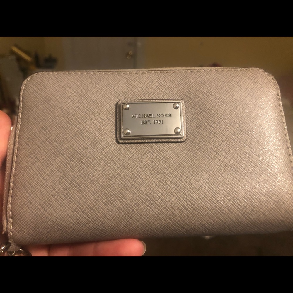 Michael Kors Gray Clutch